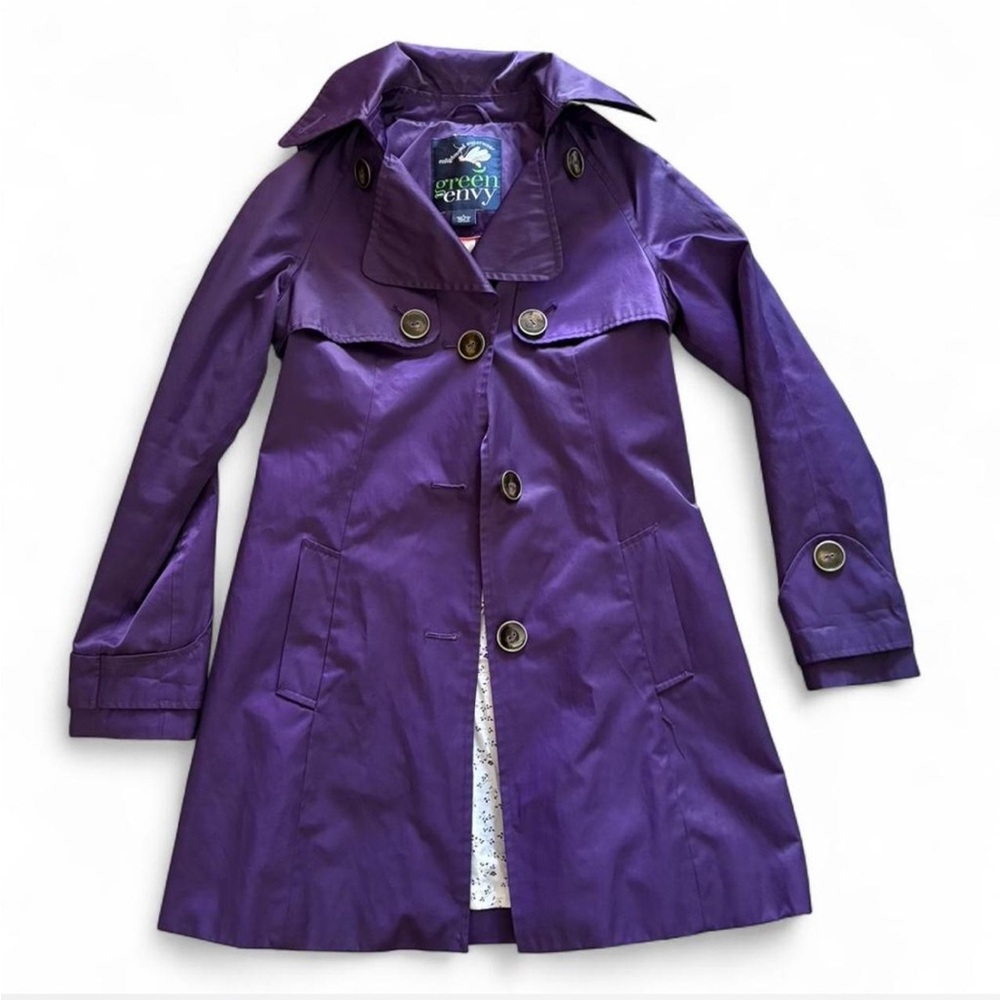 NWOT Purple Trench Coat